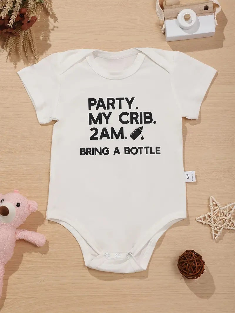 Newborn 0-2 Years Old Baby Breathable Cotton Short Sleeve Romper