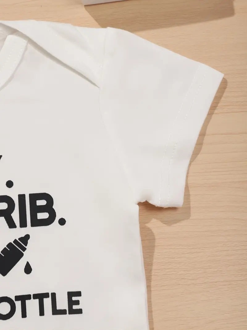 Newborn 0-2 Years Old Baby Breathable Cotton Short Sleeve Romper